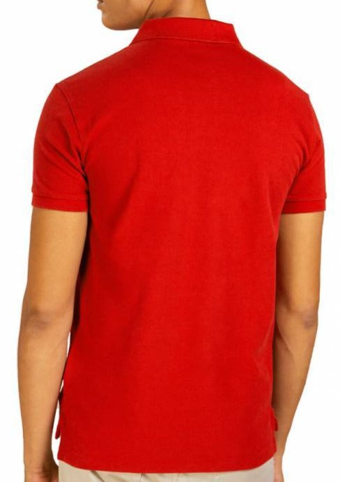 Camisa Polo Ralph Lauren Gola V vermelha - sandramodas